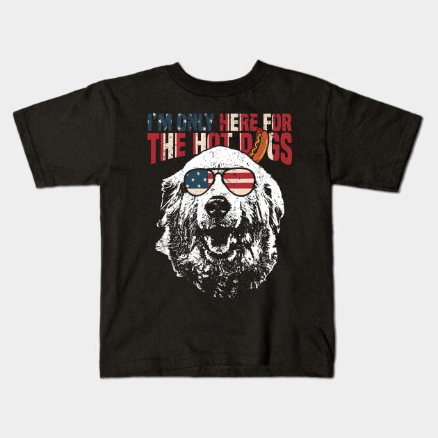 Great Pyrenees Shirt Funny 4th of July Pup Tee Kids T-Shirt by Madfido